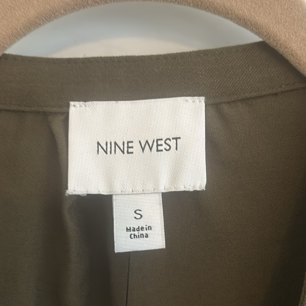 NWT Nine West Dark Olive Green Utility Jacket, Size Small - Picture 11 of 12